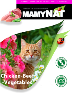 Photo №1. Mamynat Cat Adult: Chicken - Beef - Vegetables. For adult cats. Italy. 20 kg in the city of Moscow. Price - 54$. Announcement № 3438