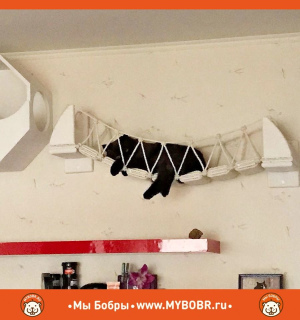 Photo №4. Wall-mounted game complex for cats The road of contemplation in Russian Federation. Announcement № 5272