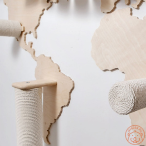 Photo №3. Wall-mounted game complex for cats World map in Russian Federation