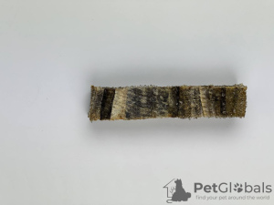 Photo №3. Atlantic cod skin strips 2x2 cm. Russian Federation