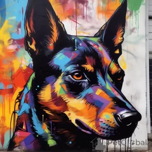 Additional photos: Custom Pet Artwork - Your Beloved Pet in Vibrant Graffiti Street Art Style